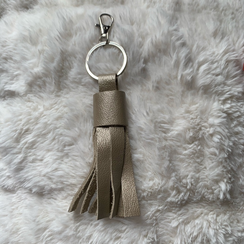 Hand made leather keychain